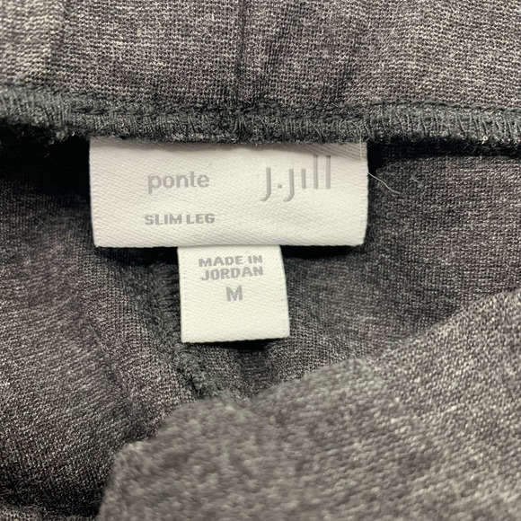 J.‎ Jill Womens Ponte SlimTapered Leg Gray Pull On Stretch Pants Medium - Picture 3 of 8